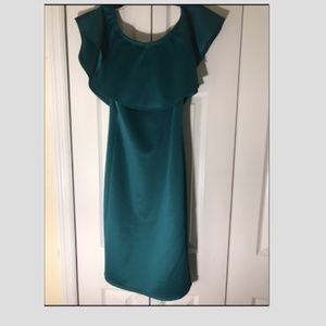 Aqua Colored Backless Dress